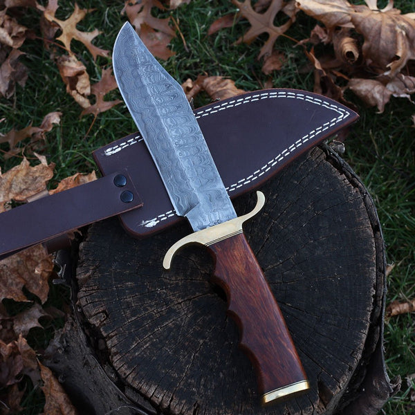 Damascus Hunting Knife - NB CUTLERY LTD