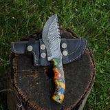 Custom handmade Damascus Tracker knife - NB CUTLERY LTD