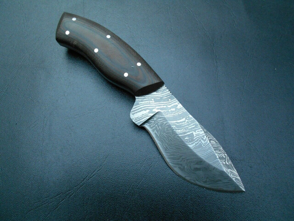 Handmade Damascus Steel Hunting Knife Handle Micarta - NB CUTLERY LTD