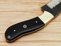 Handmade Knife - High Carbon Steel Blade & Ox Horn Handle - NB CUTLERY LTD