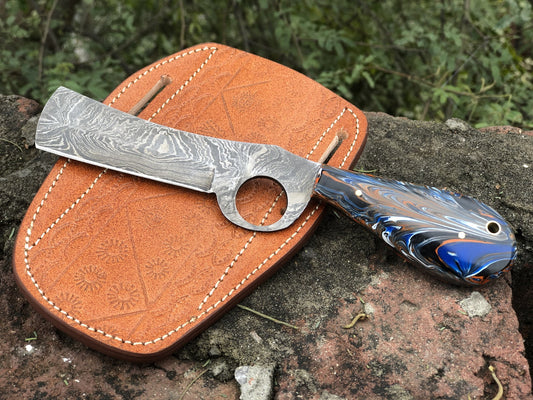 |NB KNIVES| Custom Handmade Damascus Steel Bull Cutter knife