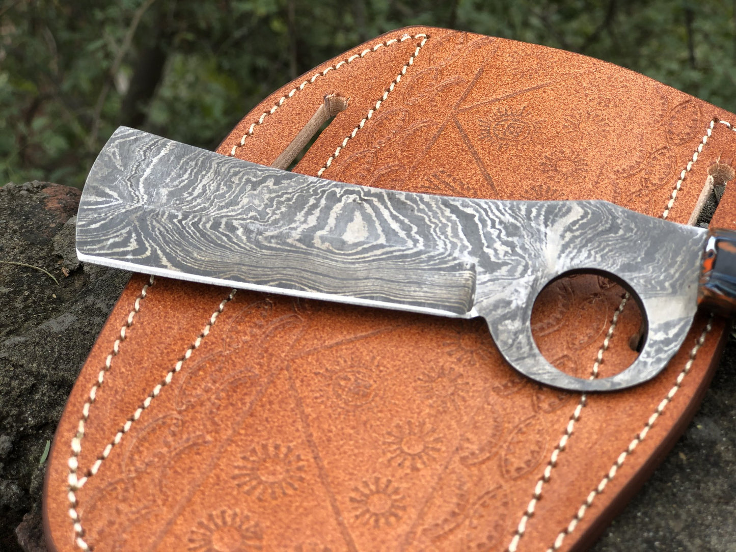 |NB KNIVES| Custom Handmade Damascus Steel Bull Cutter knife