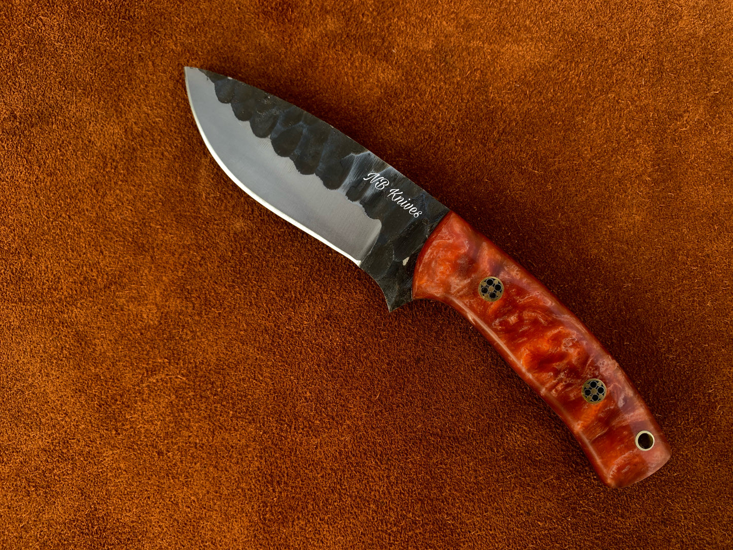 |NB KNIVES| CUSTOM HANDMADE HIGH CORBAN STEEL SKINNER KNIFE HANDLE REZON