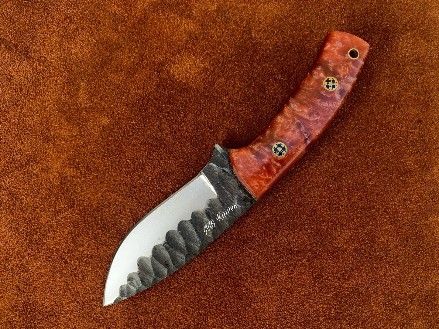 |NB KNIVES| CUSTOM HANDMADE HIGH CORBAN STEEL SKINNER KNIFE HANDLE REZON