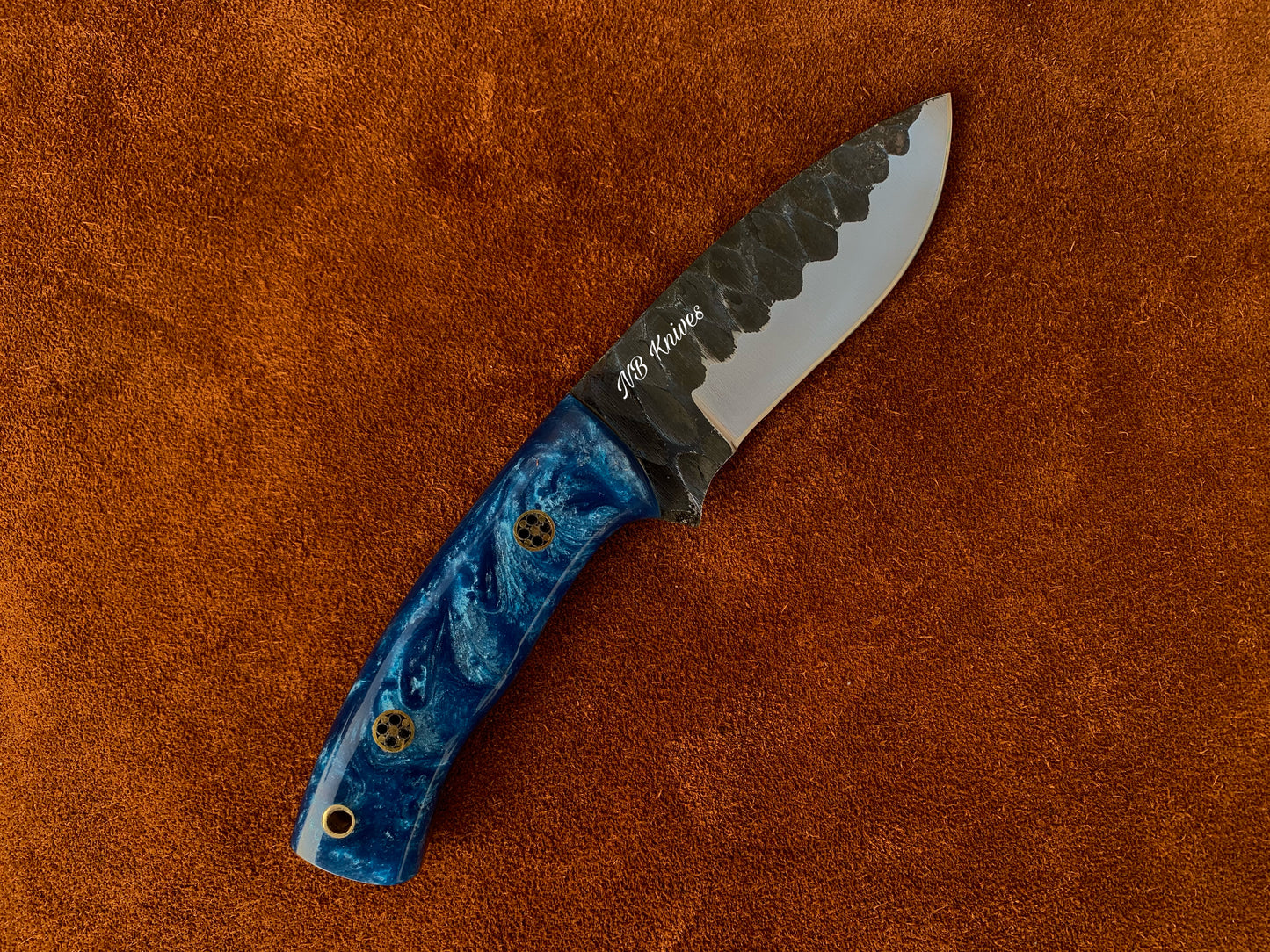 |NB KNIVES| CUSTOM HANDMADE HIGH CORBAN STEEL SKINNER KNIFE HANDLE REZON