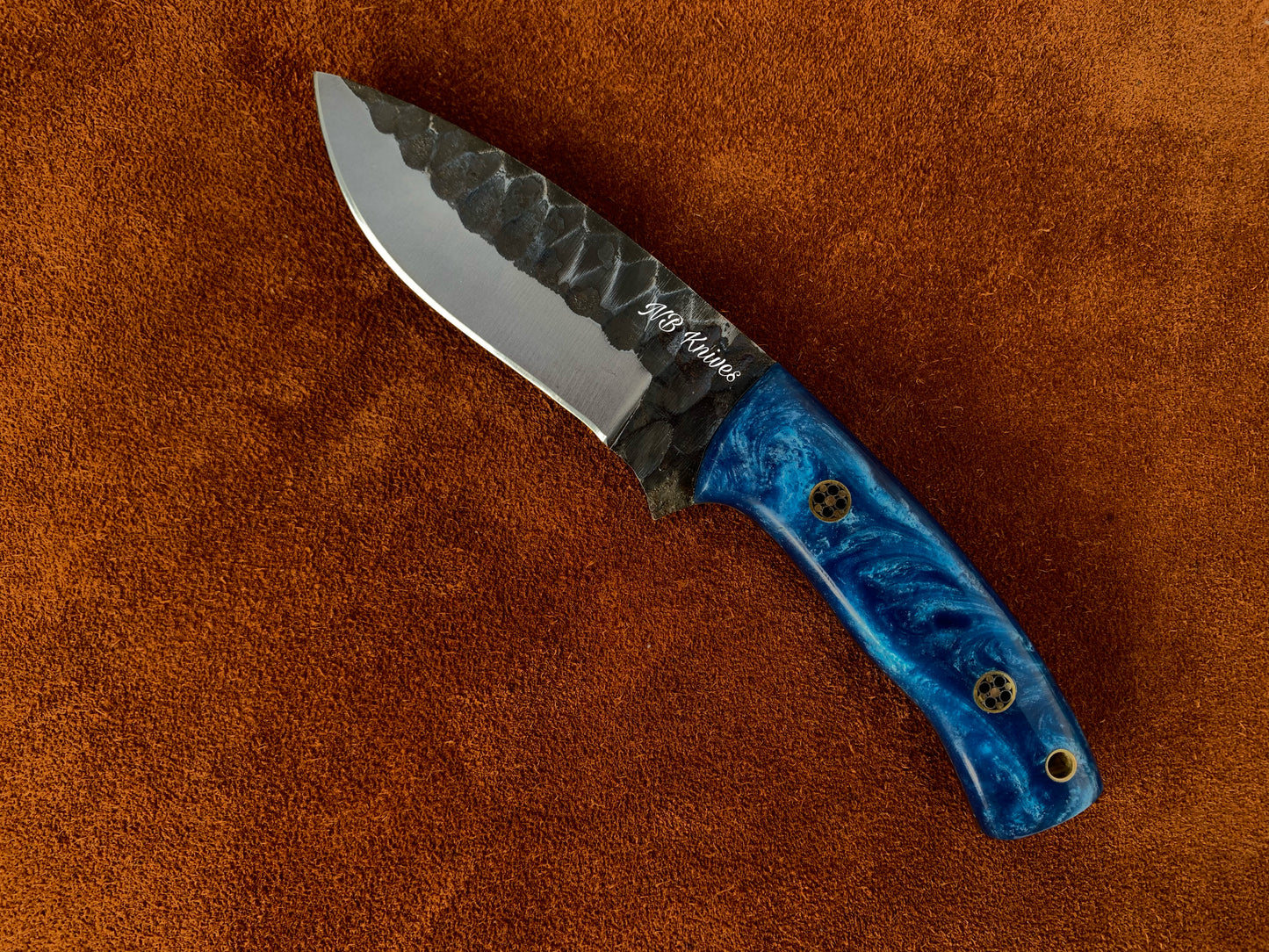 |NB KNIVES| CUSTOM HANDMADE HIGH CORBAN STEEL SKINNER KNIFE HANDLE REZON
