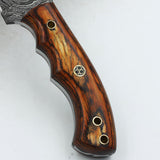 Custom Handmade Damascus Tracker Knife - NB CUTLERY LTD