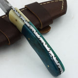 Damascus hand made knife handle bone Hardwood - NB CUTLERY LTD