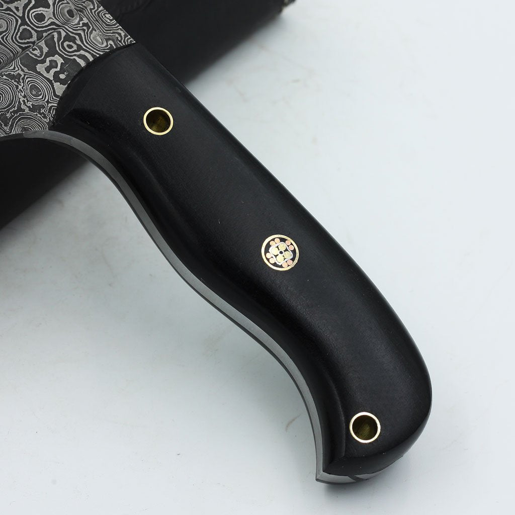 Damascus Hunting Knife Handle Micarta - NB CUTLERY LTD
