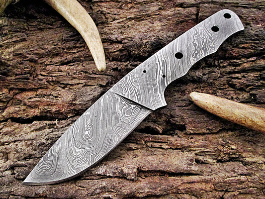CUSTOM HANDMADE DAMASCUS STEEL BLANK BLADE