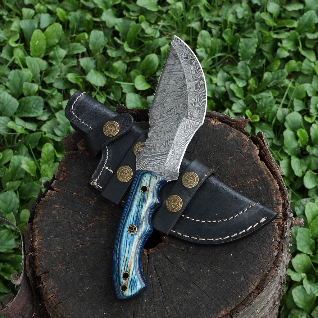 Custom Handmade Damascus Tracker knife - NB CUTLERY LTD