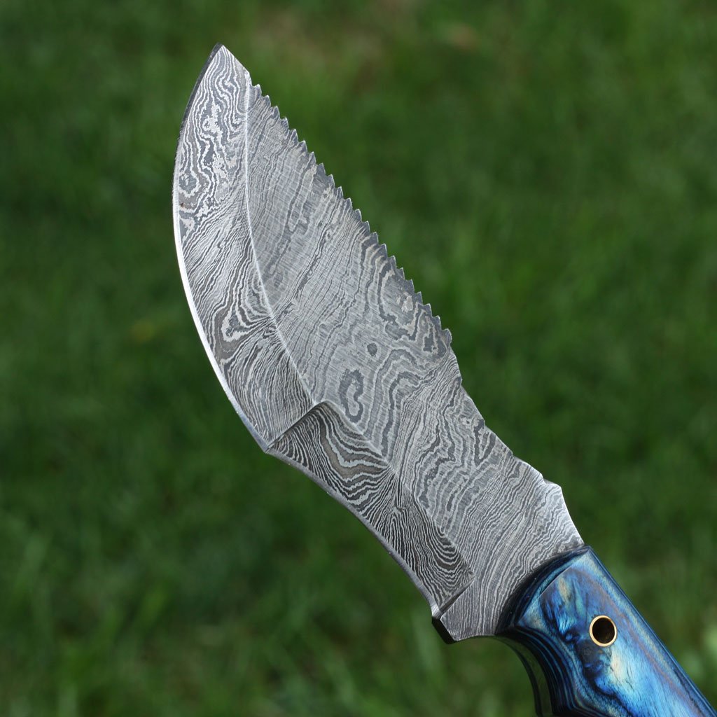 Custom Handmade Damascus Tracker knife - NB CUTLERY LTD