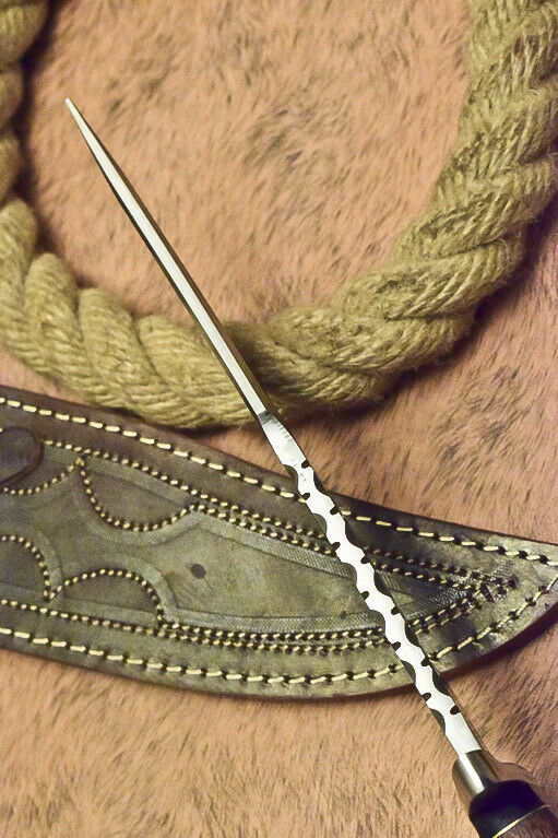 CUSTOM HANDMADE D2 TOOL STEEL HUNTING BOWIE KNIFE WALNUT WOOD - NB CUTLERY LTD