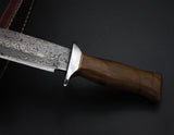 Custom Damascus Hunting Knife - NB CUTLERY LTD
