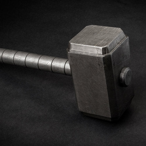 Thor's Hammer  Solid Damascus Steel - NB CUTLERY LTD