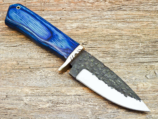 Hand Forged Knife - High Carbon Steel Blade Brass Guard - NB CUTLERY LTD