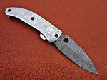Damscus Hand Made Damascus folding knife - NB CUTLERY LTD