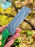 Custom Handmade Damascus Steel Bull Cutter knife