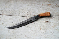 |NB KNIVES| CUSTOM HANDMADE DAMASCUS FILLET KNIFE WITH LEATHER SHEATH