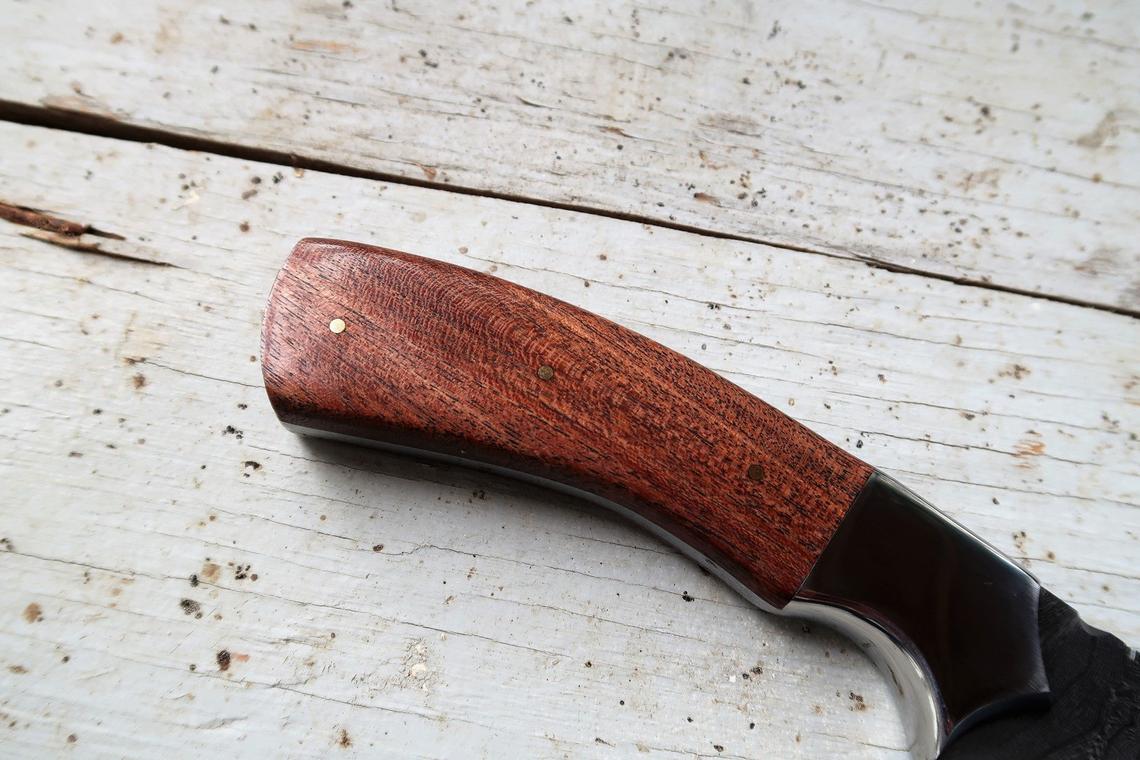 |NB KNIVES| CUSTOM HANDMADE DAMASCUS FILLET KNIFE WITH LEATHER SHEATH