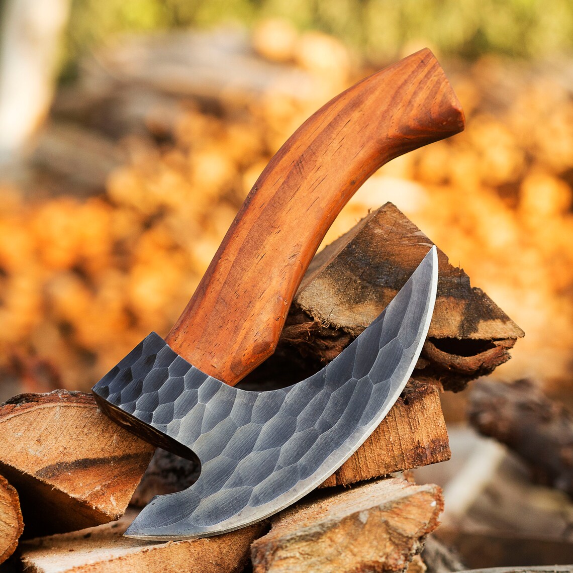 |NB KNIVES| Custom Handmade Carbon Steel Viking Pizza Axe, Viking Pizza Cutter Axe, Viking Bearded Camping Axe, Best Birthday & Anniversary Gift For Him