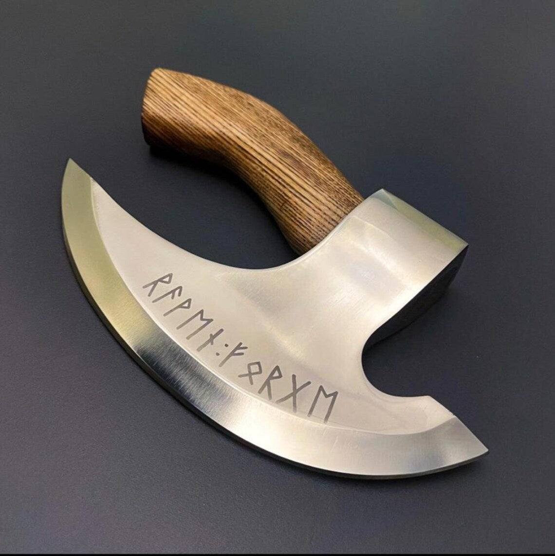 |NB KNIVES| Custom Handmade Carbon Steel Viking Pizza Axe, Viking Pizza Cutter Axe, Viking Bearded Camping Axe, Best Birthday & Anniversary Gift For Him
