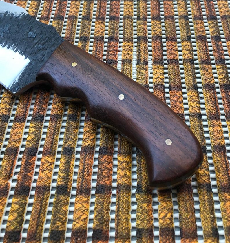 Custom Forged Everyday Carry Bushcraft 1095 Steel Blade Survival Tracker Camp Knife With Leather Pouch - NB CUTLERY LTD