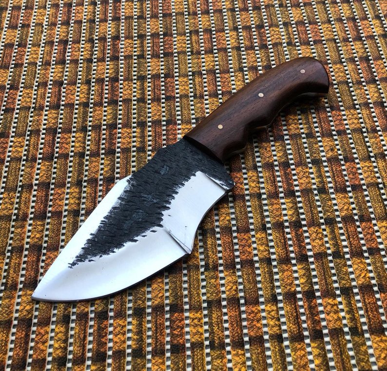Custom Forged Everyday Carry Bushcraft 1095 Steel Blade Survival Tracker Camp Knife With Leather Pouch - NB CUTLERY LTD