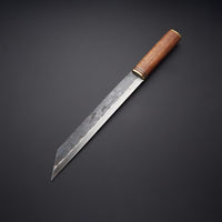 |NB KNIVES| Handmade High Carbon Steel With Walnut Wood Handle with Leather Sheath Viking Knife