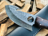 |NB KNIVES| CUSTOM HANDMADE DAMASCUS GUTHOOK HUNTING KNIFE Handle Rose Wood
