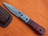 Damascus Hand made Folding knife - NB CUTLERY LTD