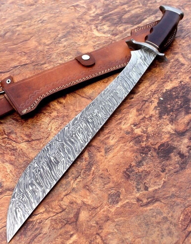 Damascus hand Made Sword - NB CUTLERY LTD