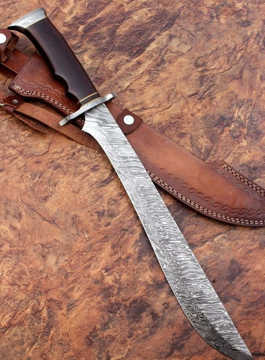 Damascus hand Made Sword - NB CUTLERY LTD