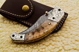 Damascus Folding Knife - NB CUTLERY LTD