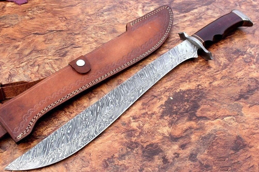 Damascus hand Made Sword - NB CUTLERY LTD