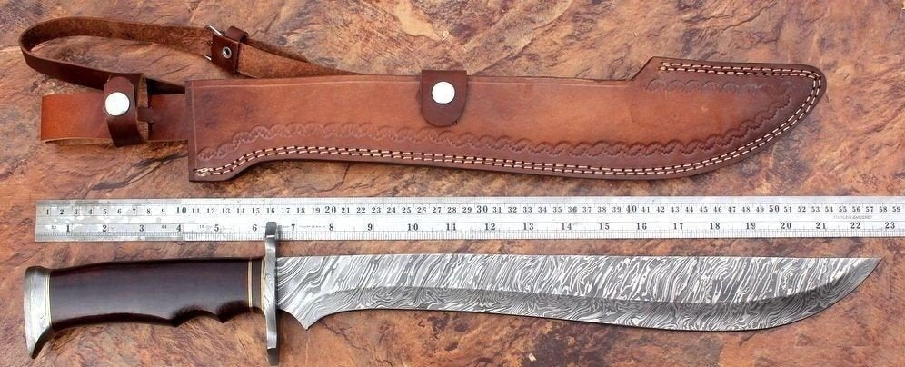 Damascus hand Made Sword - NB CUTLERY LTD