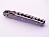 Full Damascus steel folding knife - NB CUTLERY LTD