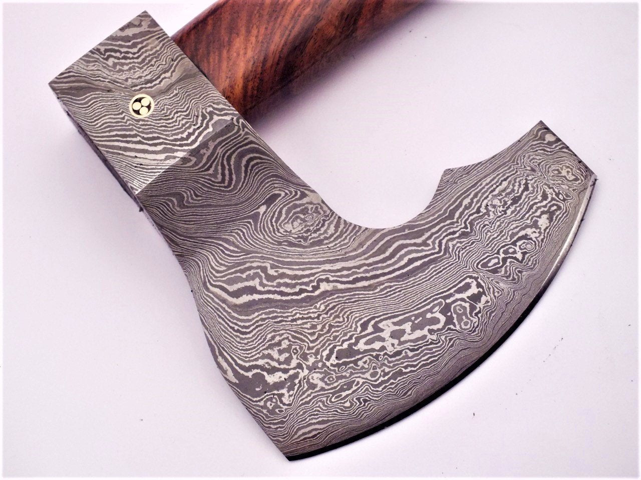 Hand Forged Damascus Axe, Hunting - NB CUTLERY LTD