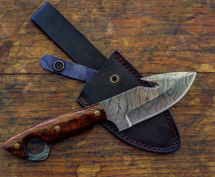 Damascus hand Made Knife - NB CUTLERY LTD