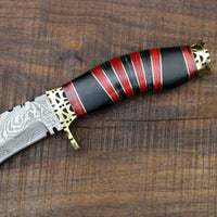 Custom Damascus handmade Kukri knife - NB CUTLERY LTD
