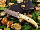 Damascus folding knife - NB CUTLERY LTD