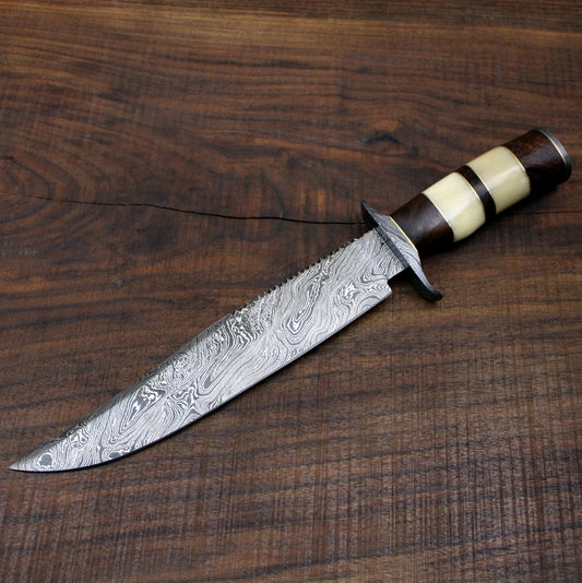 Damascus Hunting Knife - NB CUTLERY LTD