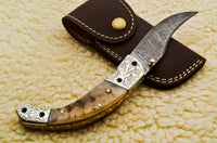 Damascus Folding Knife - NB CUTLERY LTD