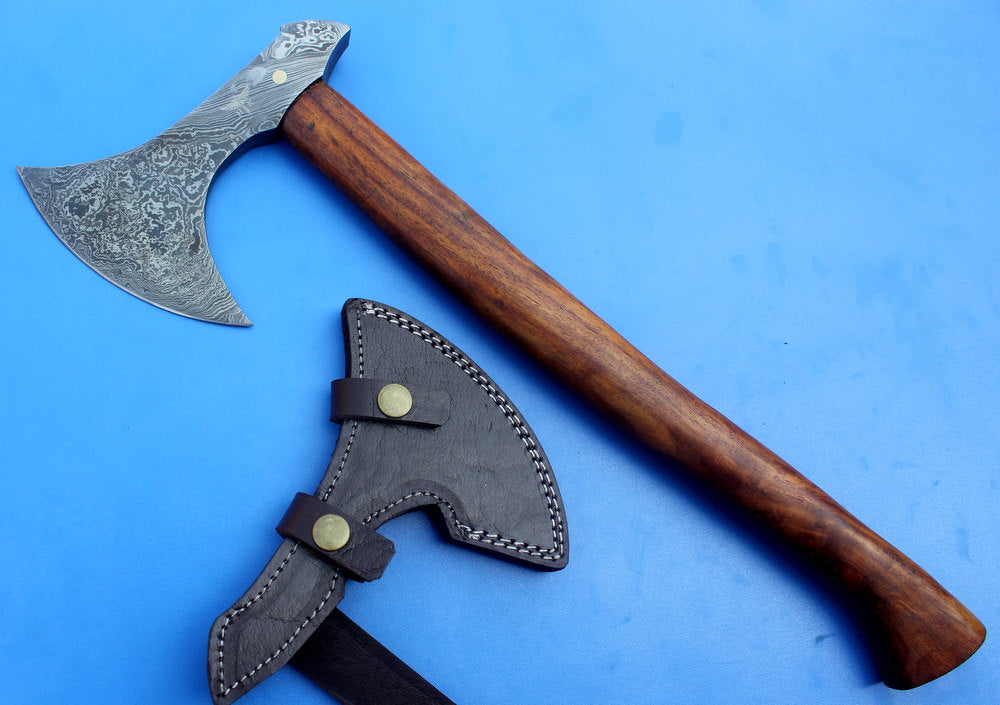 Damascus Hand made Axe - NB CUTLERY LTD