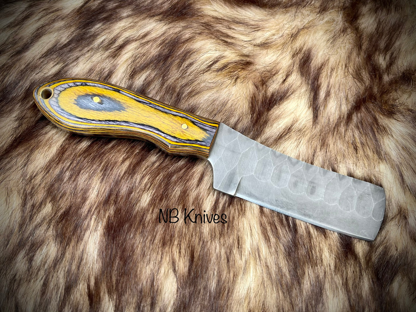 |NB KNIVES| CUSTOM HANDMADE COWBOY BULL CUTTER KNIFE WITH LEATHER SHEATH