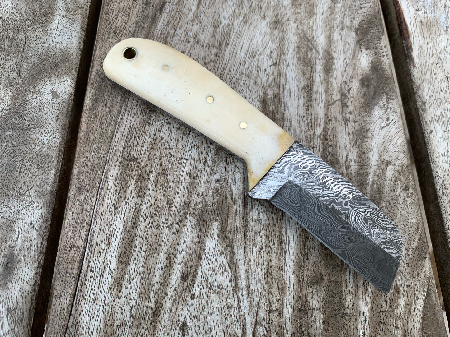 |NB KNIVES| CUSTOM HANDMADE COWBOY BULL CUTTER KNIFE WITH LEATHER SHEATH
