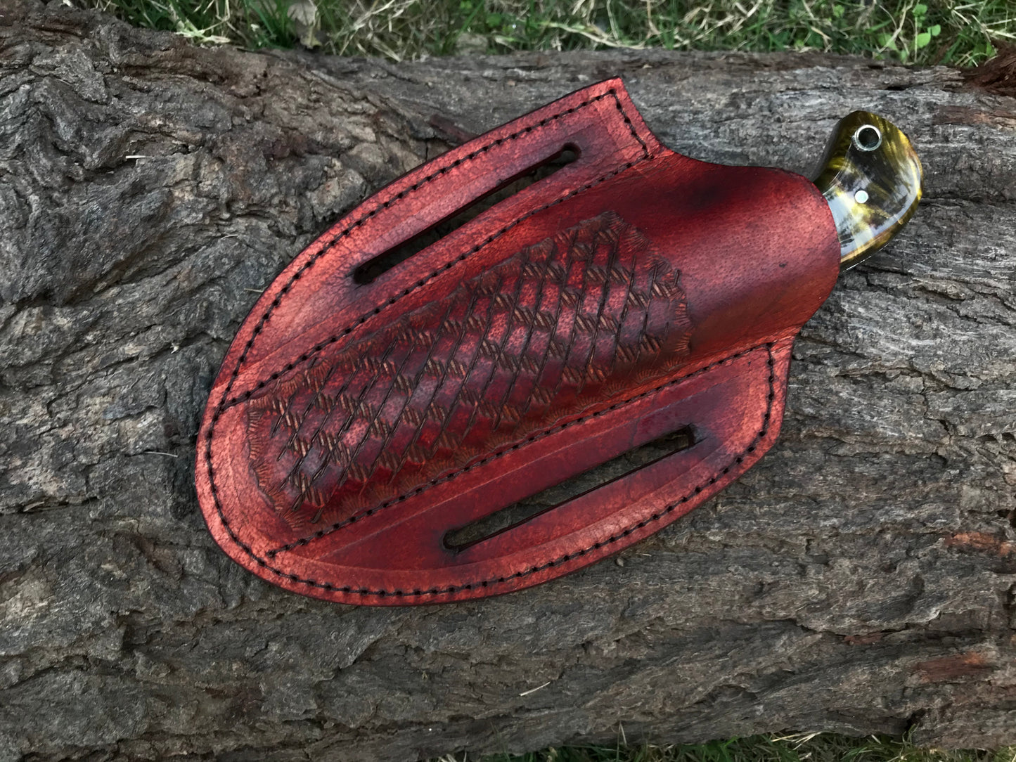 |NB KNIVES| CUSTOM HANDMADE COWBOY BULL CUTTER KNIFE WITH LEATHER SHEATH