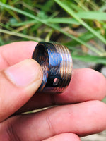 Titanium Zirconium Timascus Makume Ring #12