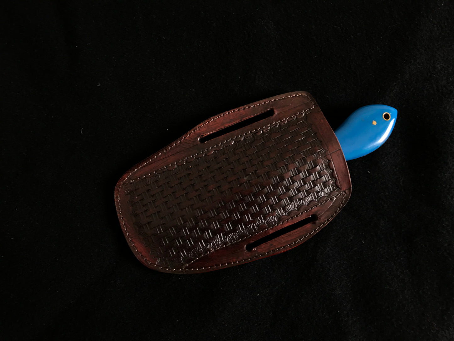 |NB KNIVES| CUSTOM HANDMADE COWBOY BULL CUTTER KNIFE WITH LEATHER SHEATH