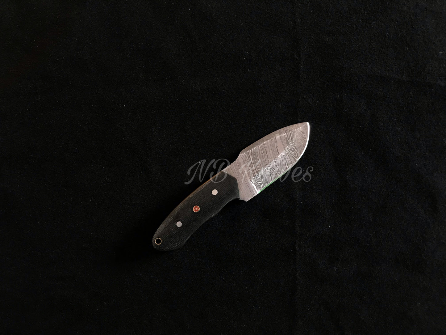 |NB KNIVES| Custom Handmade Damascus Hunting Knife Micarta Handle